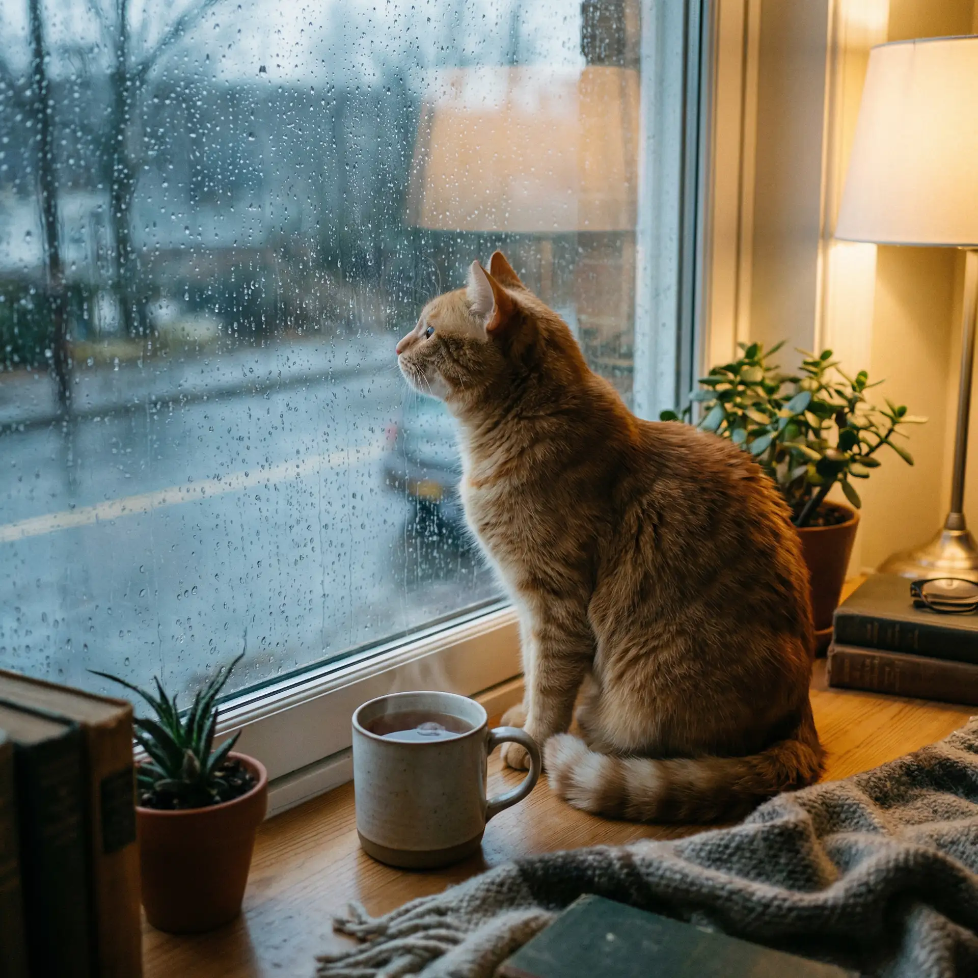 猫咪望着窗外的雨 - 武藤兰torrent
